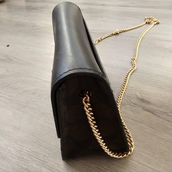 Black Leather Crossbody Bag - Picture 6 of 10